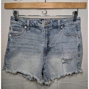 BCBGeneration High Rise 4" Shorts Juniors Sz 9/29 Distressed Cut Off True To You